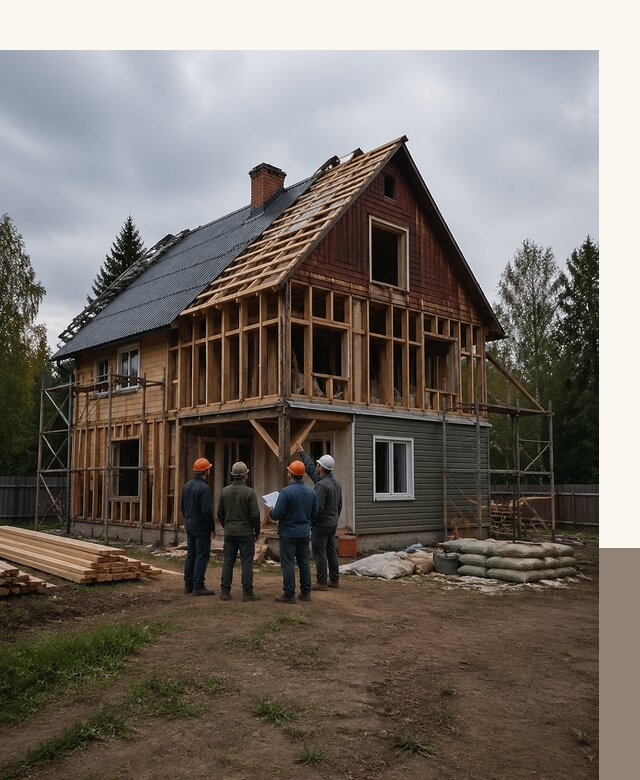 Реконструкция дачного дома в Печоре под ключ с проектом