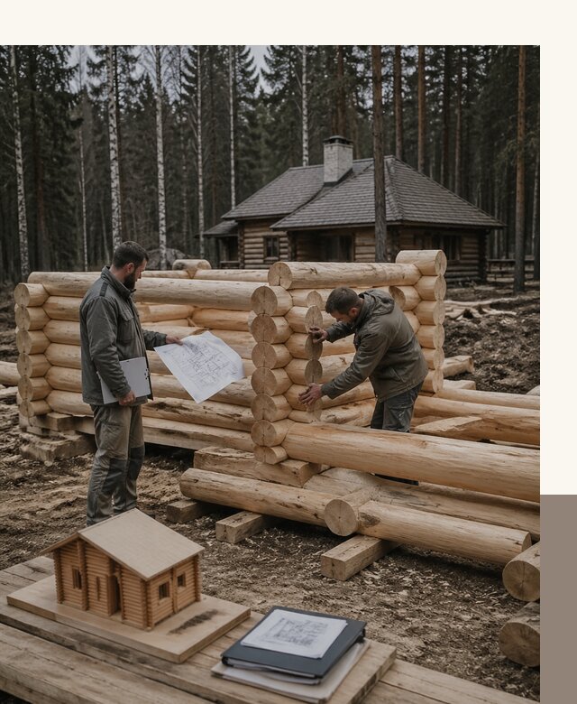 Проектирование и строительство домов из бревна в Печоре